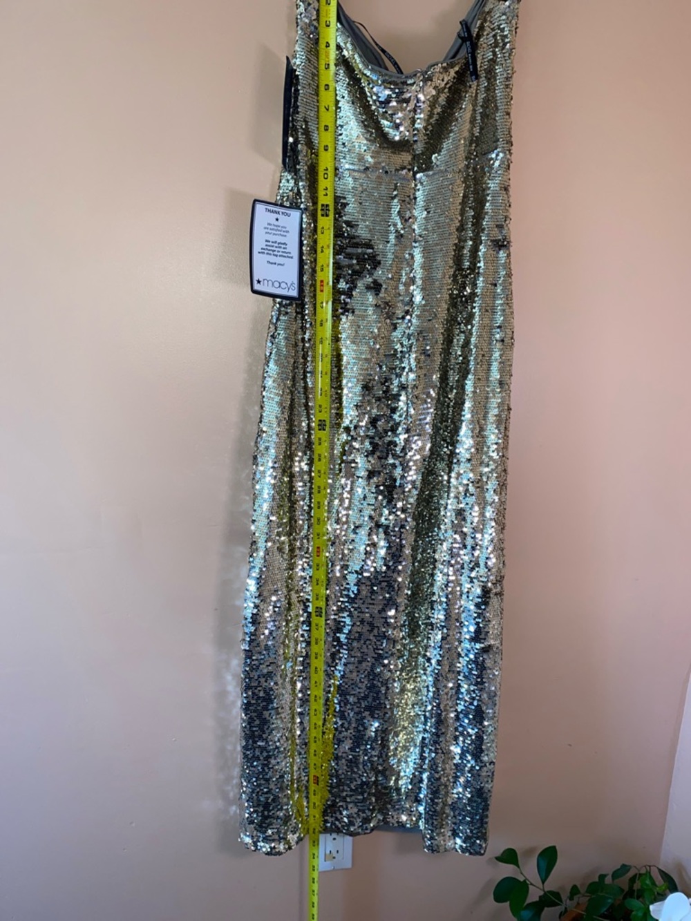 RACHEL Rachel Roy Silver Sequin Evening Dress - Picture 8 of 15